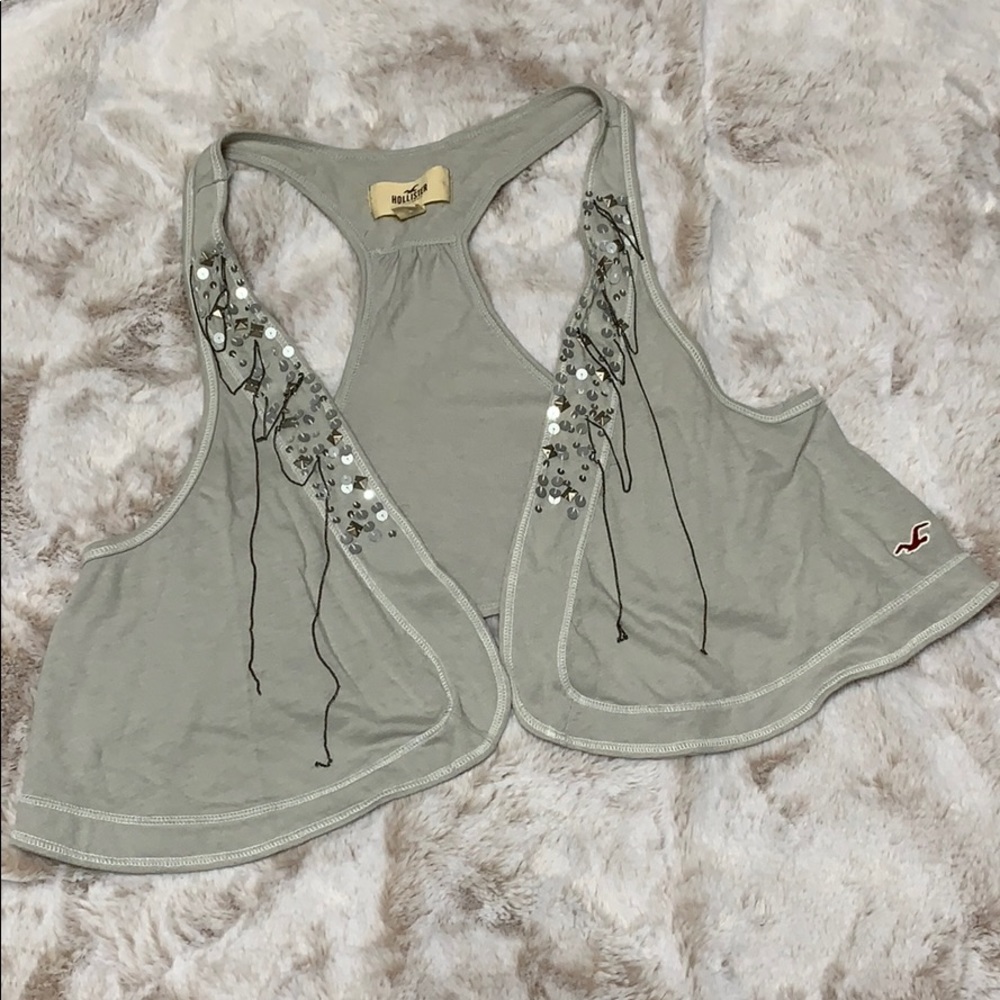 Hollister embellished vest